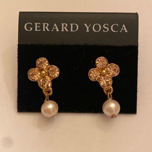 Gerard Yosca flower dangle earrings *Never worn*